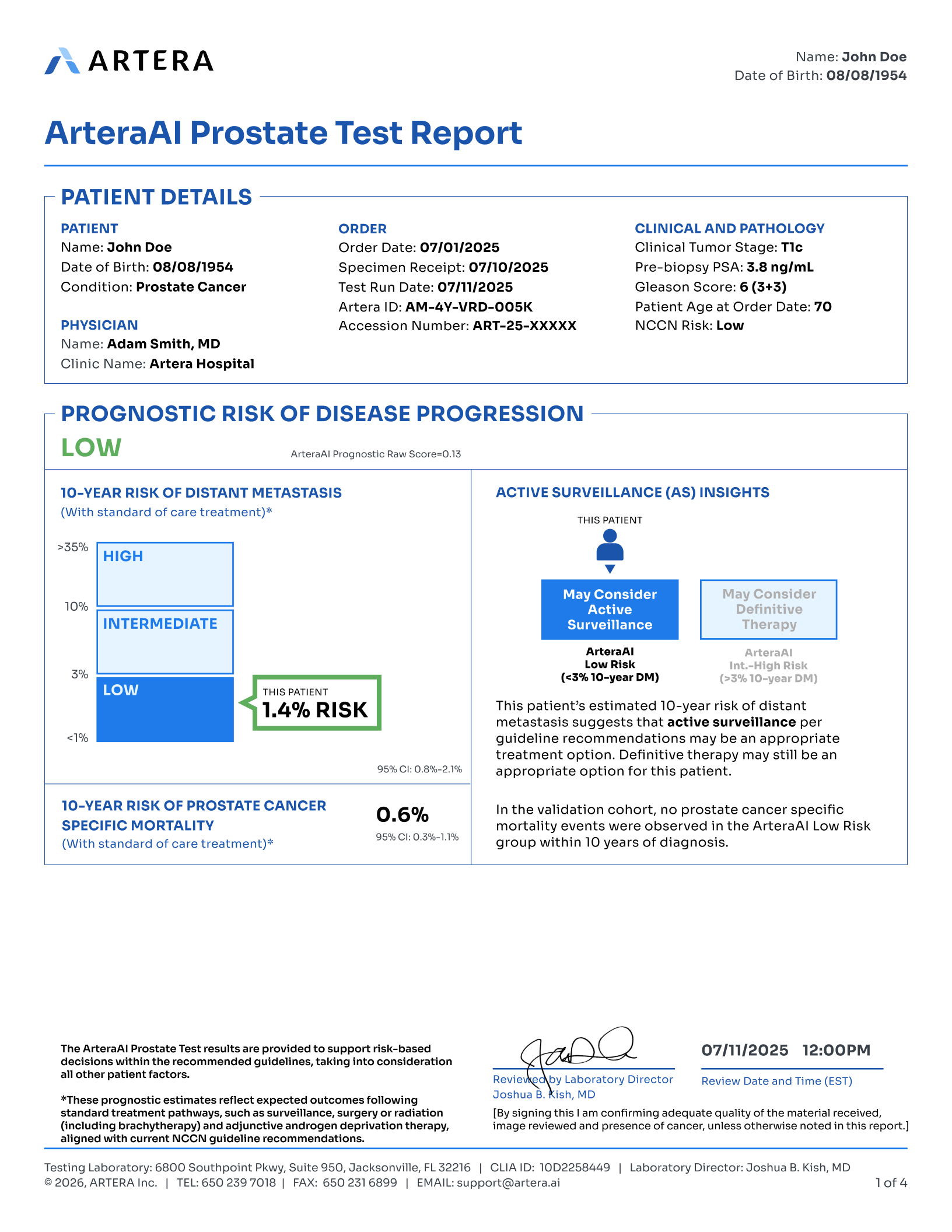Low report page 1