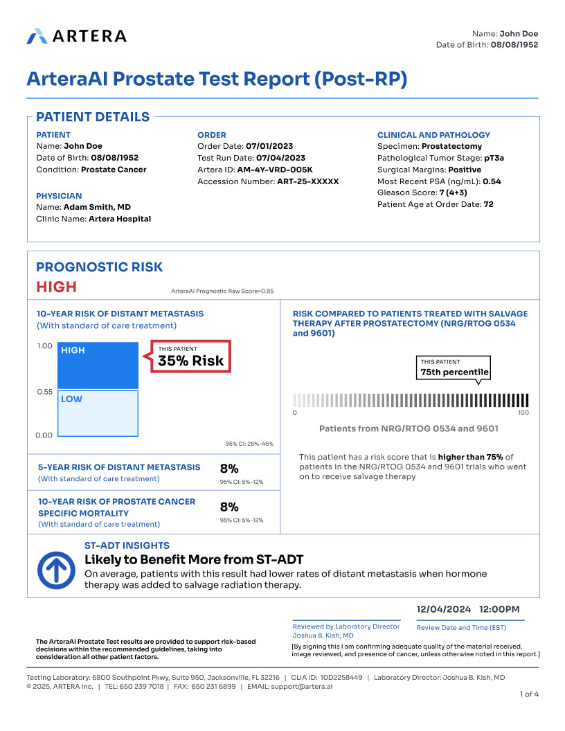 Post-RP report page 1