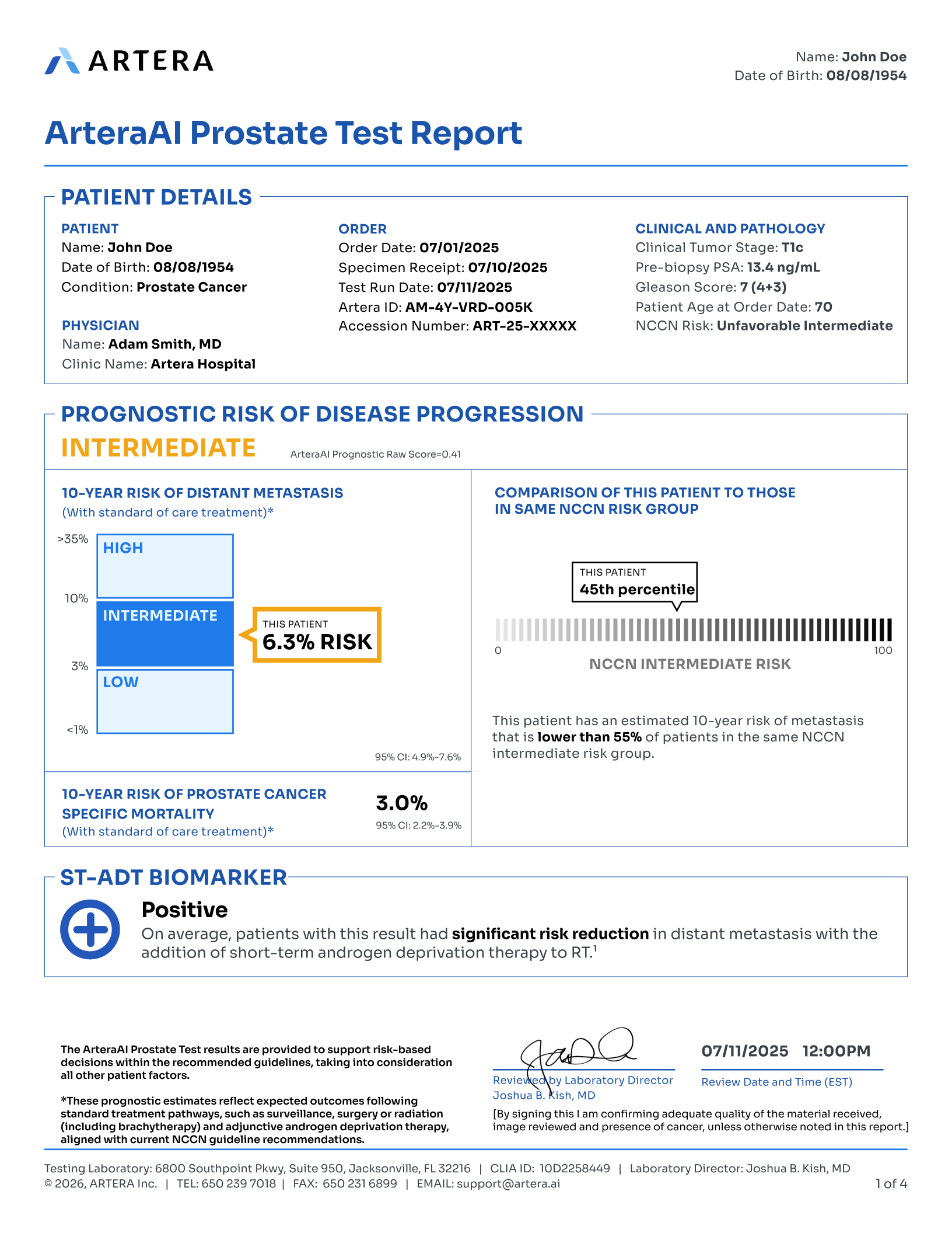 Unfavorable intermediate report page 1