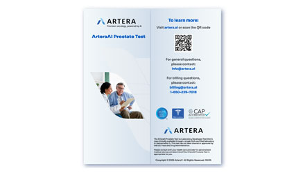 ArteraAI Prostate Test – Patient Brochure 2025