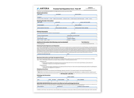 Test Requisition Form