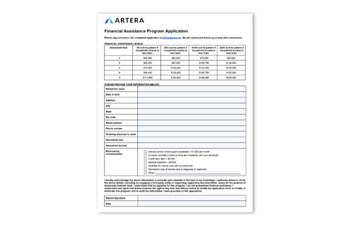 Financial Assistance Application