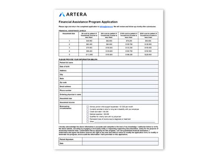 Financial Assistance Application