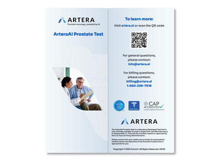 ArteraAI Prostate Test Brochure