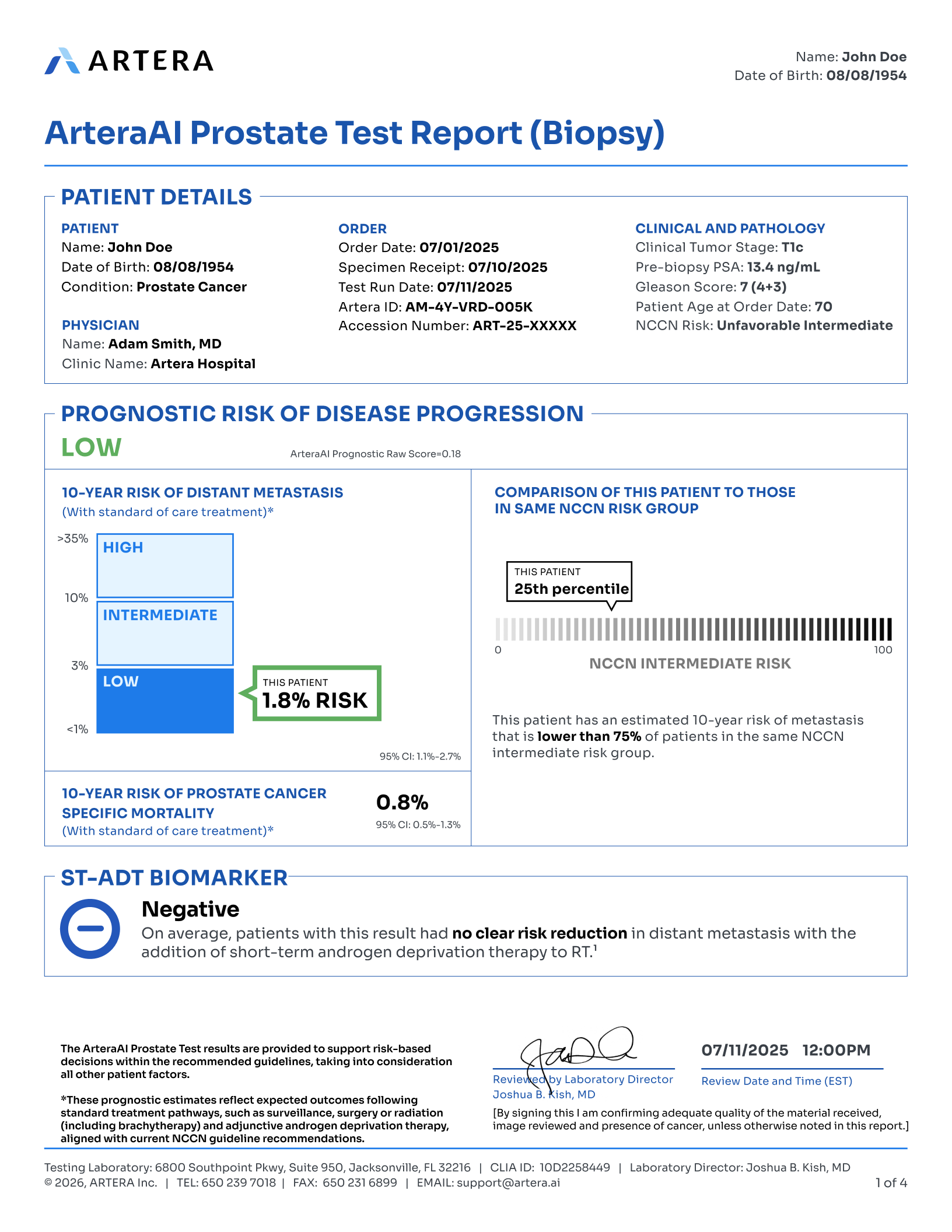 Unfavorable Intermediate report page 1