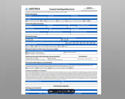 Test Requisition Form